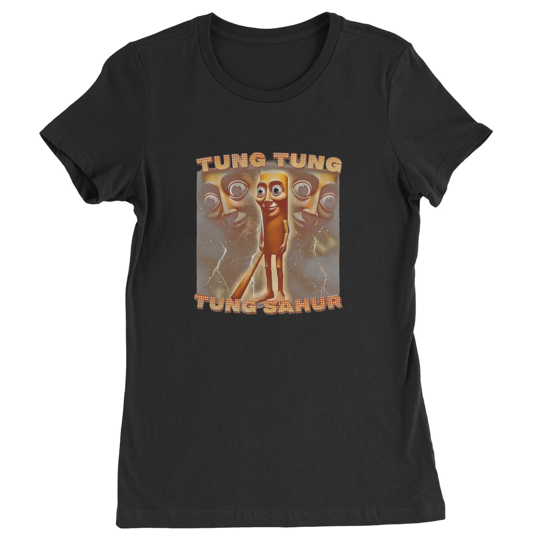 Tung Tung Tung Sahur Enforcer Womens T-shirt Black