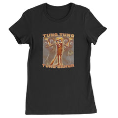 Tung Tung Tung Sahur Enforcer Womens T-shirt Black