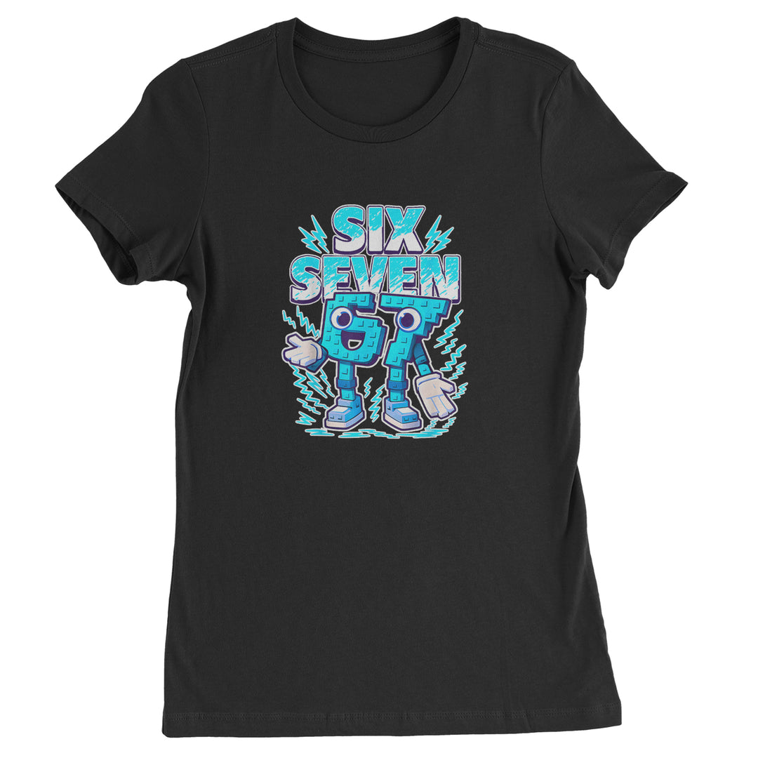 67 Brainrot Meme Slang Womens T-shirt Black