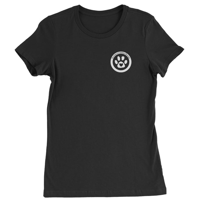 TLC To Love a Canine Dog Rescue White Womens T-shirt