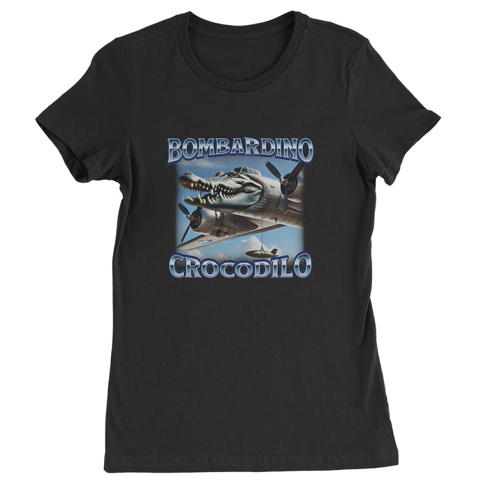 Bombardino Crocodilo Brainrot Womens T-shirt