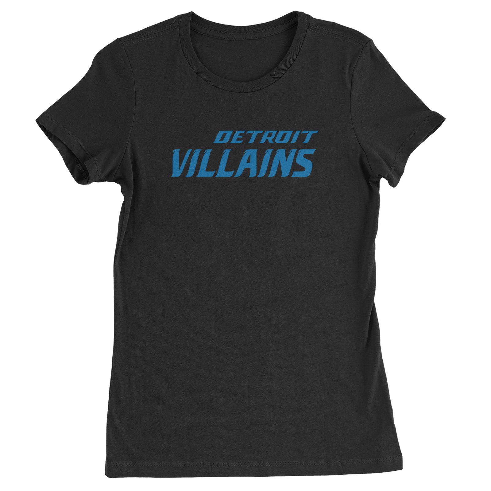 Detroit Villains Grit Football Womens T-shirt Black