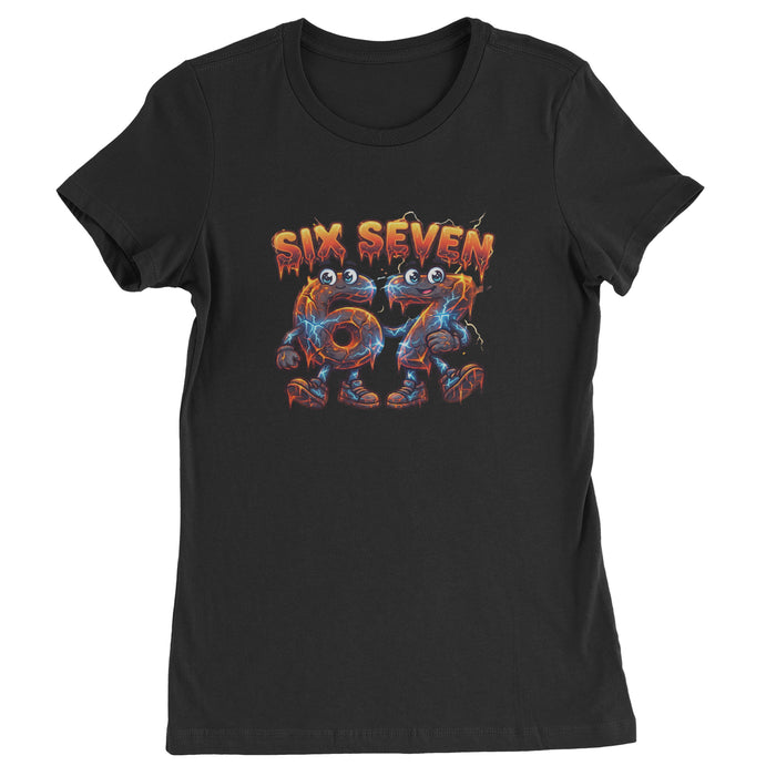 67 Lava Lightning Six Seven Meme Womens T-shirt