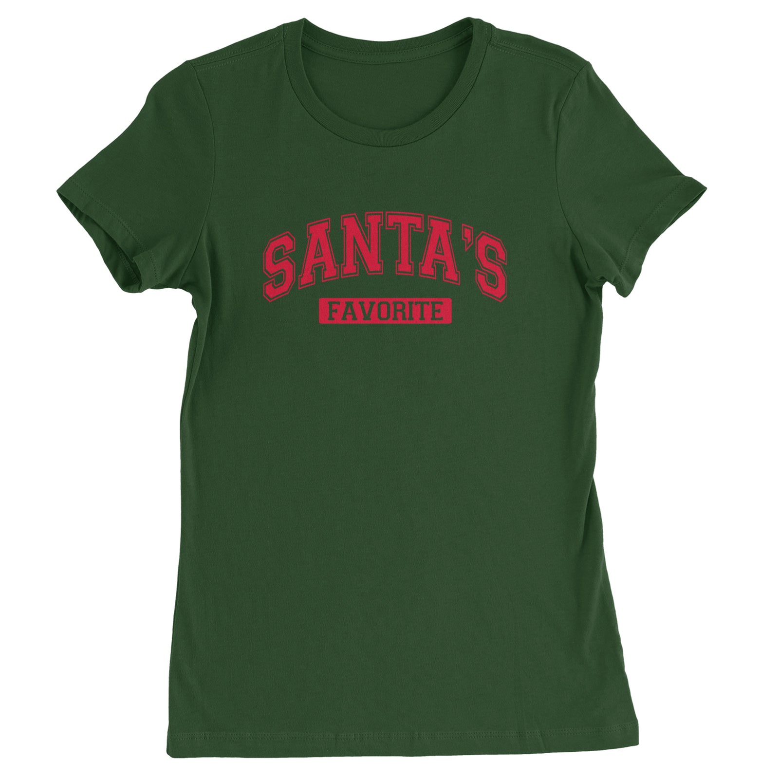 Santa's Favorite Womens T-shirt Black