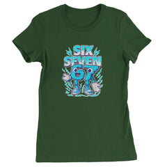 67 Brainrot Meme Slang Womens T-shirt Forest Green