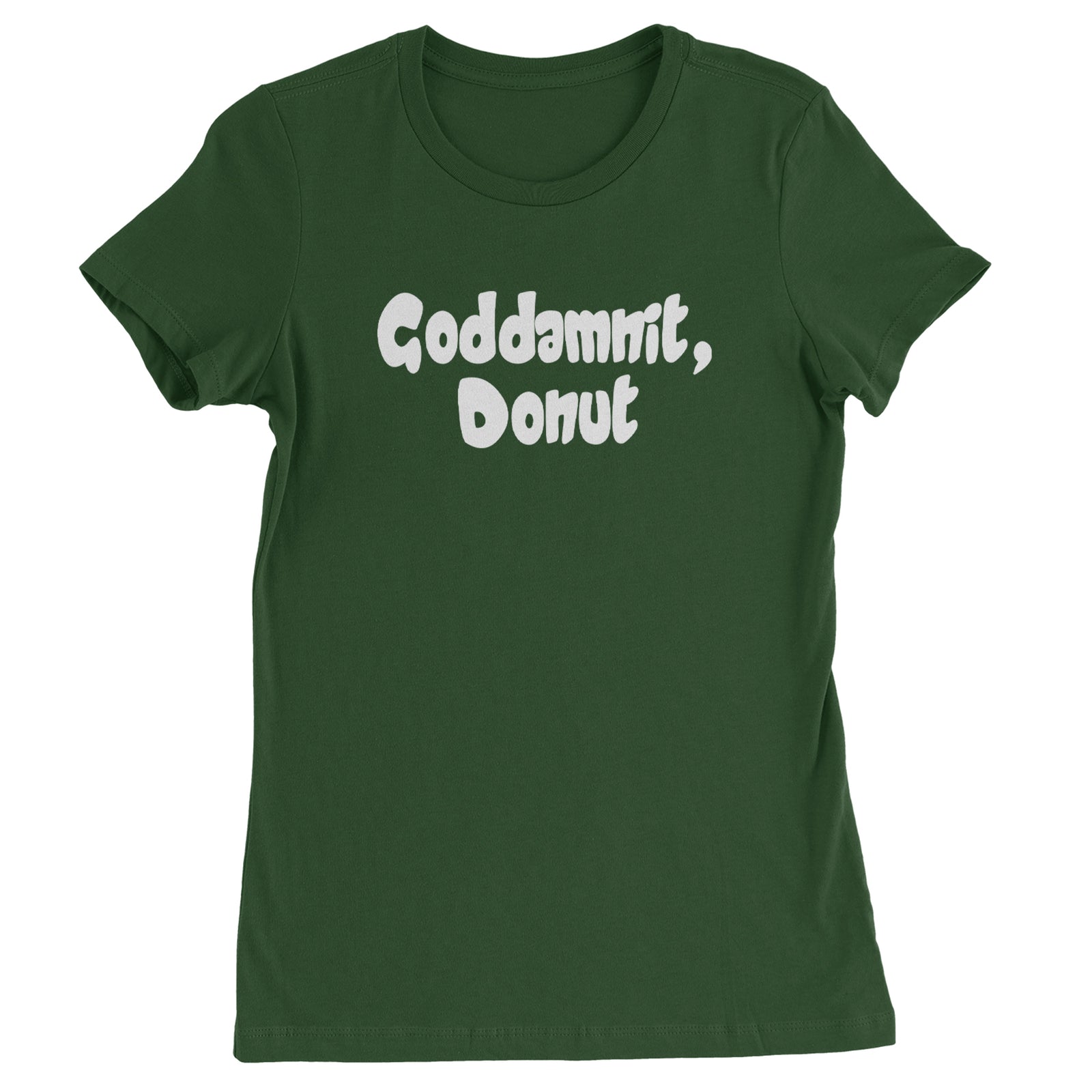 Godd-mnit, Donut Carl Womens T-shirt Black