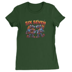 67 Lava Lightning Six Seven Meme Womens T-shirt Forest Green