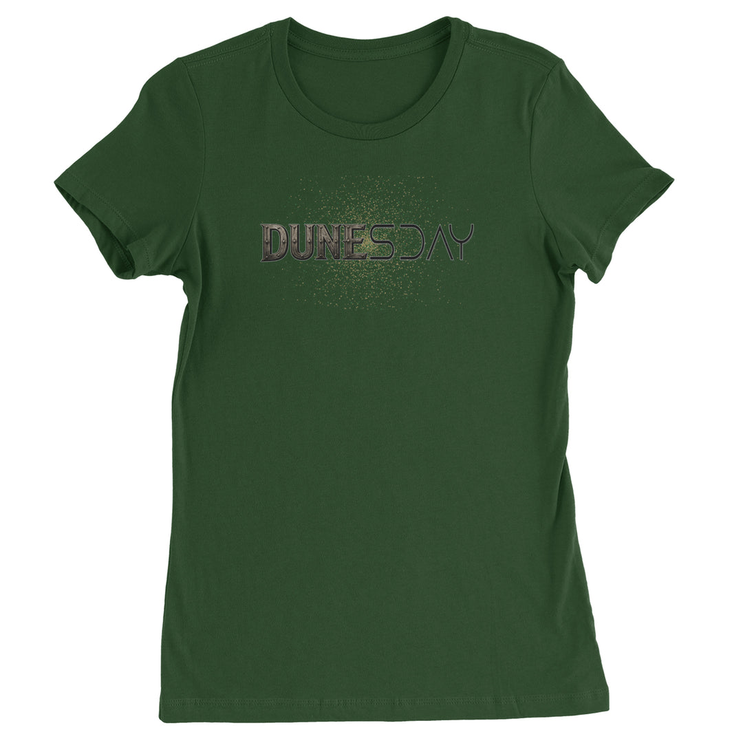 DunesDay Desert Apocolypse Womens T-shirt Forest Green