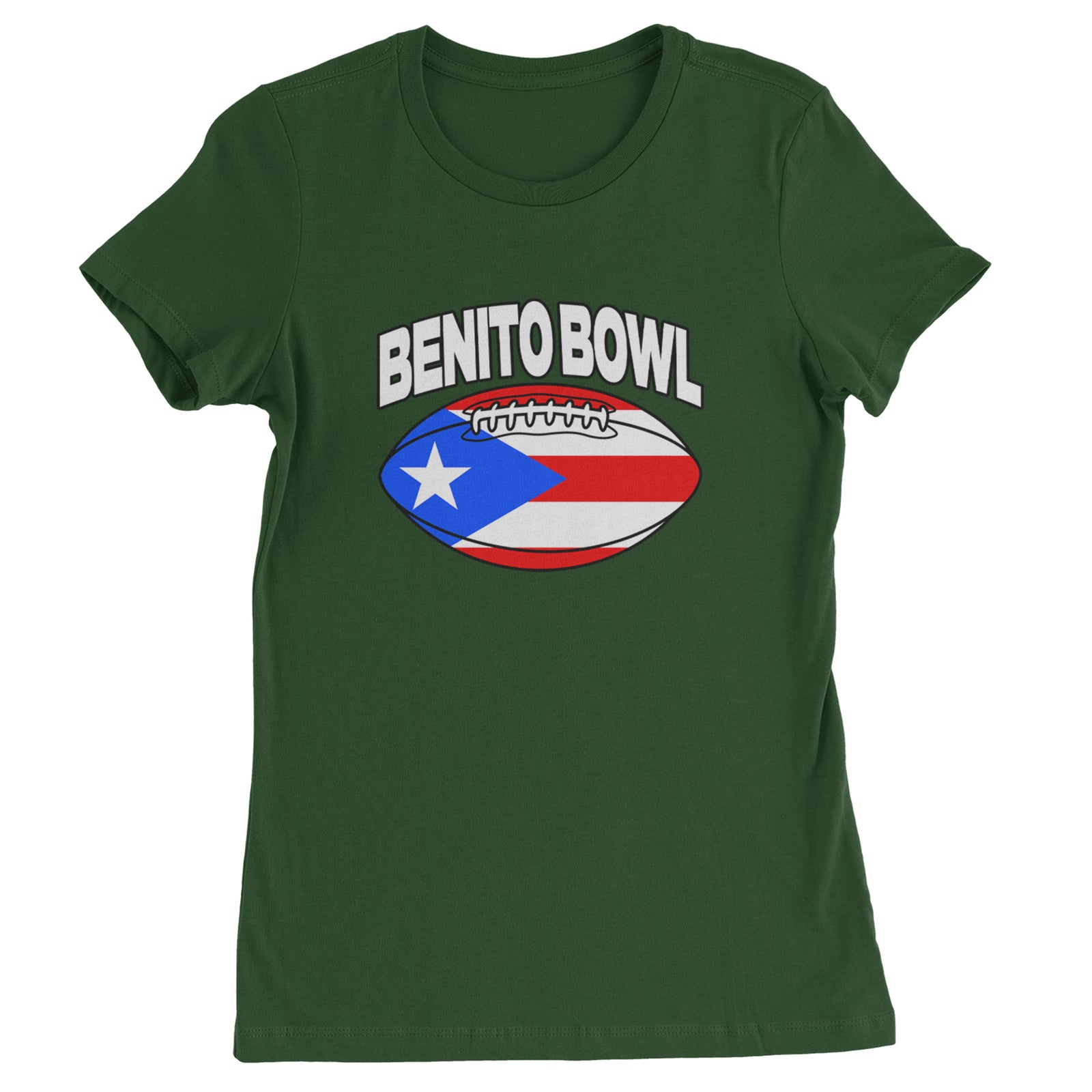 Benito Bowl Puerto Rico Football Womens T-shirt Black