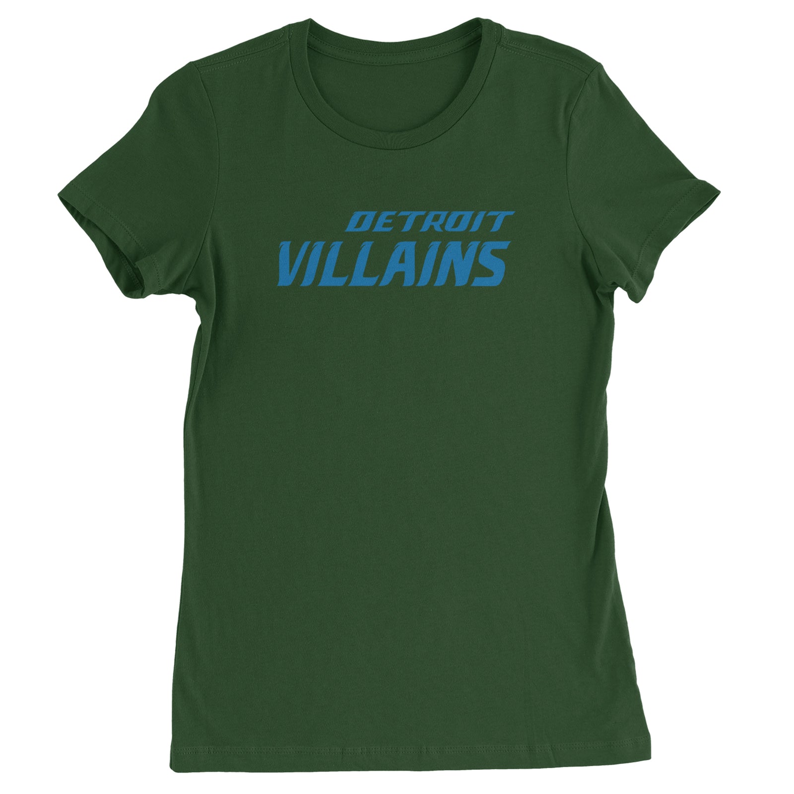 Detroit Villains Grit Football Womens T-shirt Black