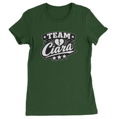 Team Ciara Scamanda Broken Heart Womens T-shirt Forest Green
