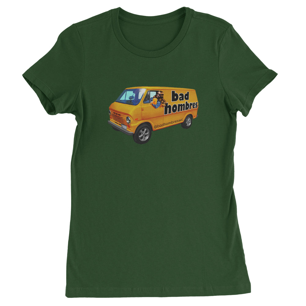 Bad Hombres Van West Chester Band Womens T-shirt Forest Green