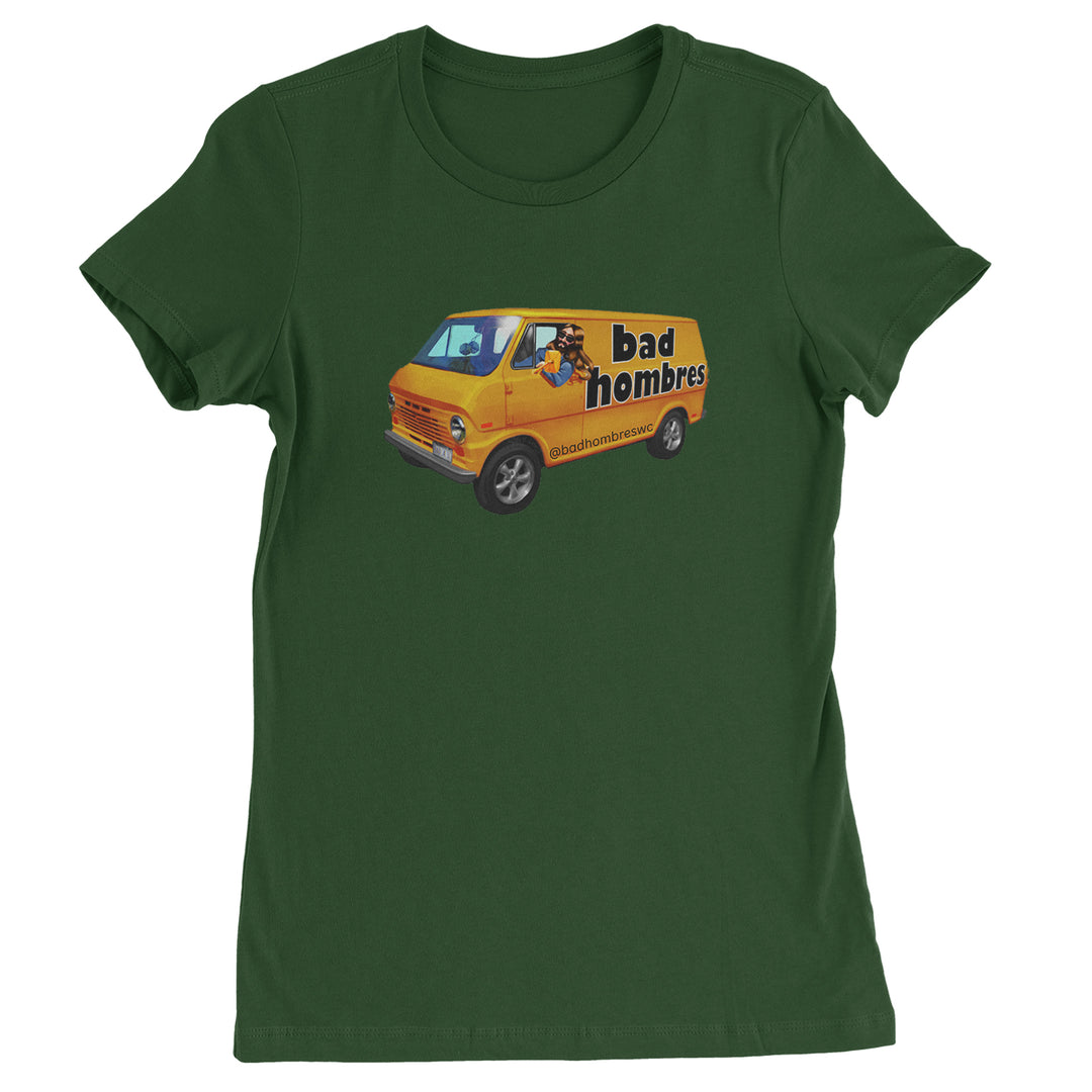 Bad Hombres Van West Chester Band Womens T-shirt Forest Green