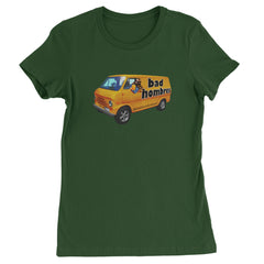 Bad Hombres Van West Chester Band Womens T-shirt Forest Green