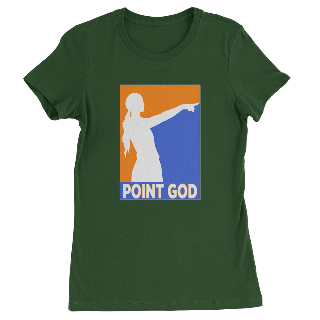 Point God Cunningham Basketball Pointing Meme  Womens T-shirt Forest Green