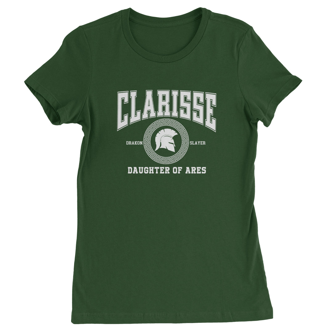 Clarisse Daughter of Ares Battle Ready Womens T-shirt Forest Green