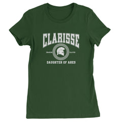Clarisse Daughter of Ares Battle Ready Womens T-shirt Forest Green