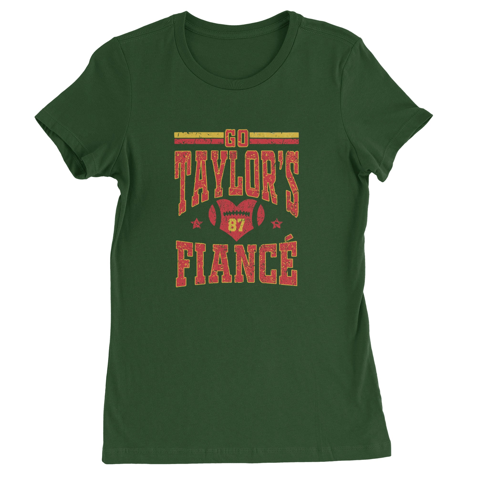 Go Taylor's Fiancé Engagement Game Day Womens T-shirt Black