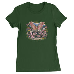 Forever Our Tennessee Butterfly Dolly Womens T-shirt Forest Green