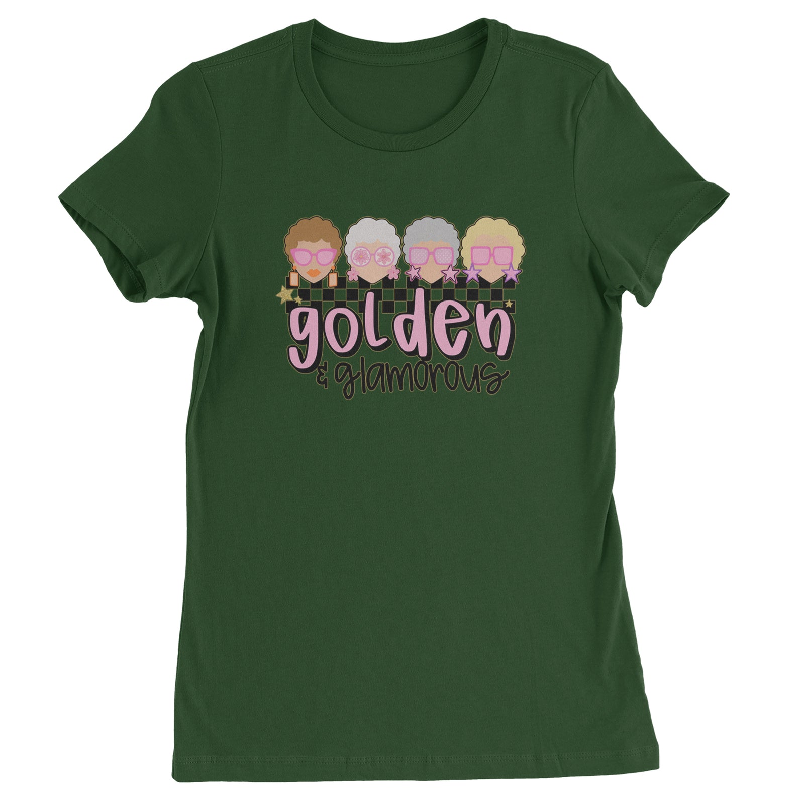 Golden And Glamorous Golden Girls Womens T-shirt Black