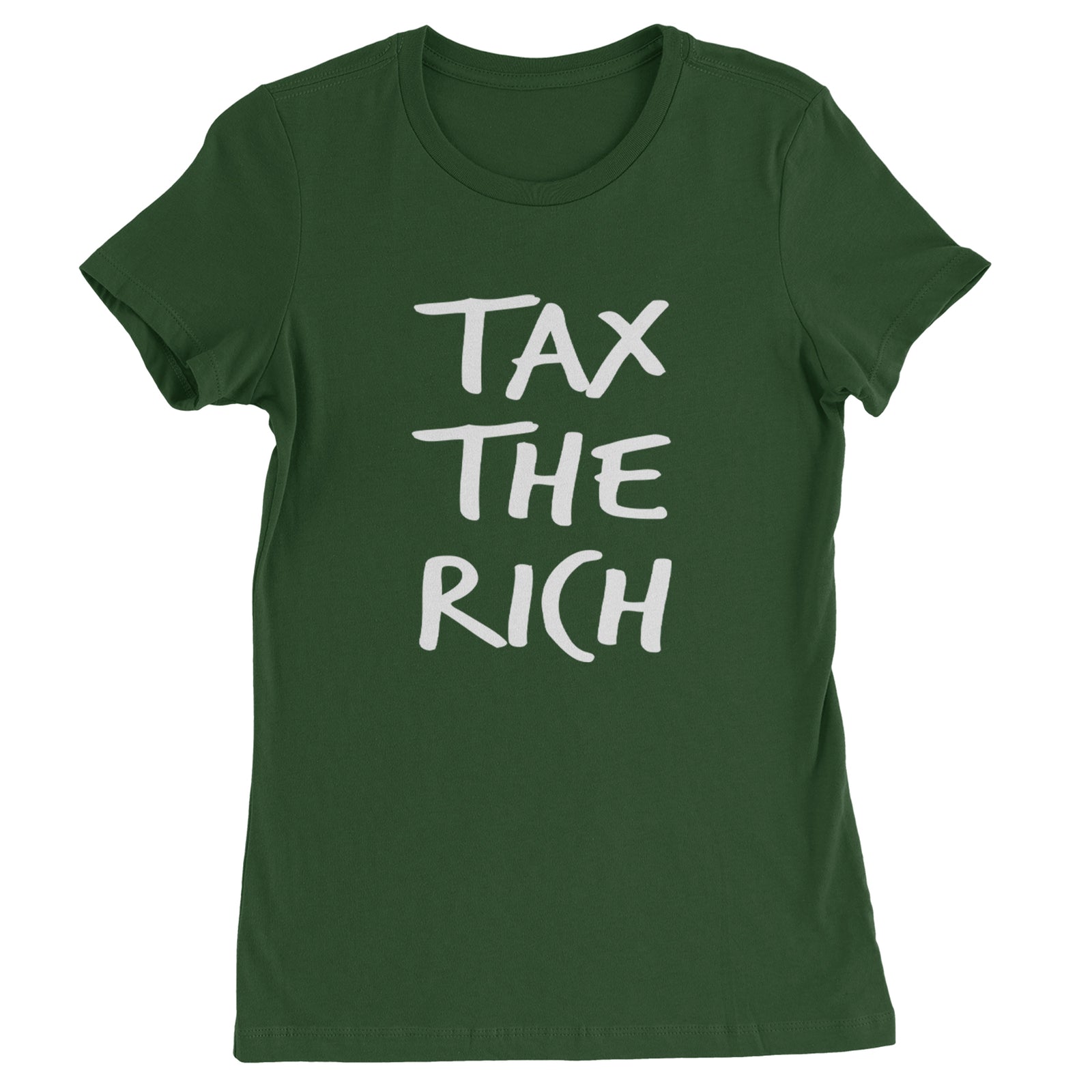 Tax the Rich Protest Wealth Inequality Womens T-shirt Black