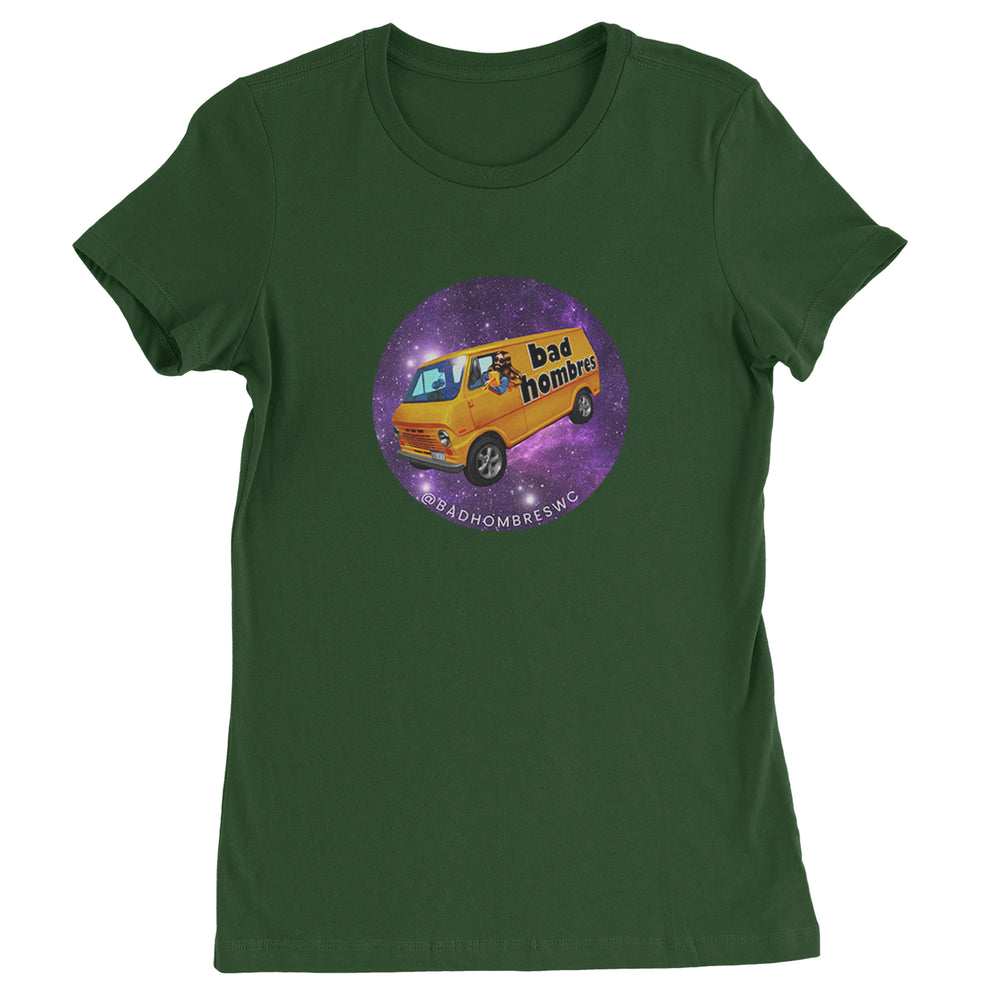 Bad Hombres Space West Chester Band Womens T-shirt Forest Green