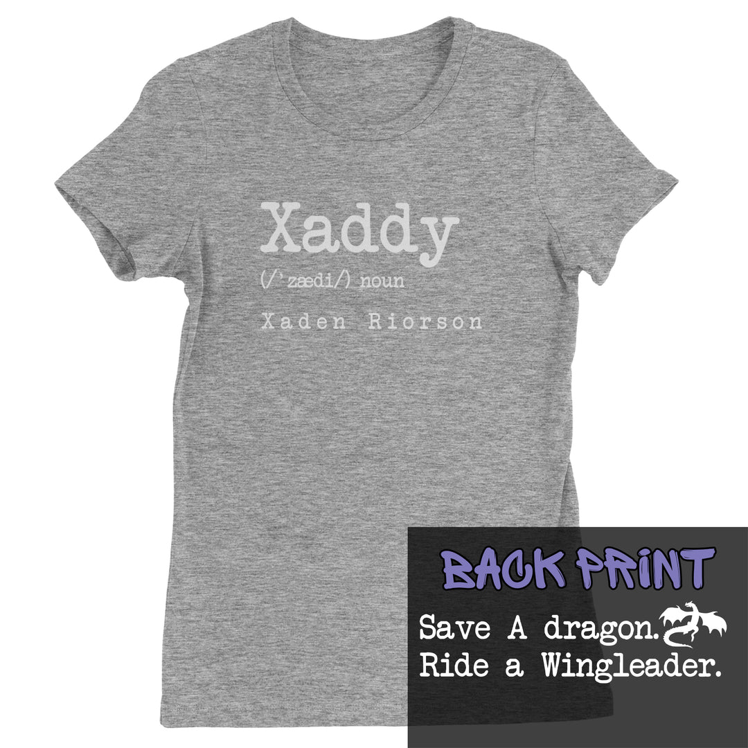 Xaddy Save A Dragon Ride A Wingleader Womens T-shirt Heather Grey
