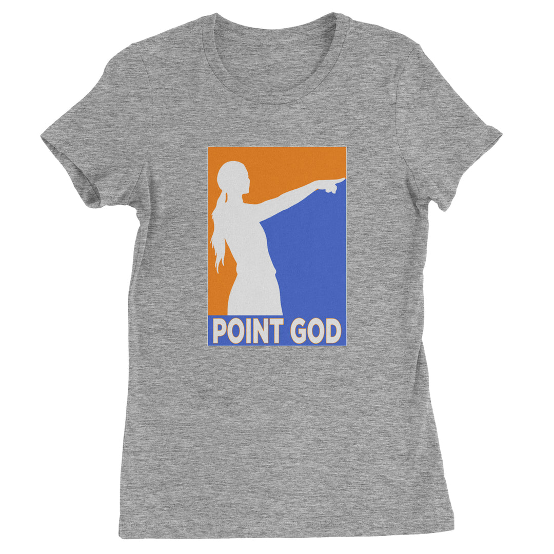 Point God Cunningham Basketball Pointing Meme  Womens T-shirt Heather Grey