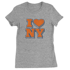 New York City Pride Heart Womens T-shirt Heather Grey