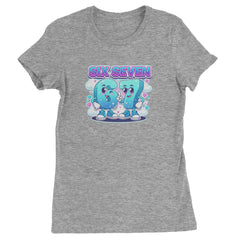 67 Six Seven Meme Kawaii Cloud Womens T-shirt Heather Grey