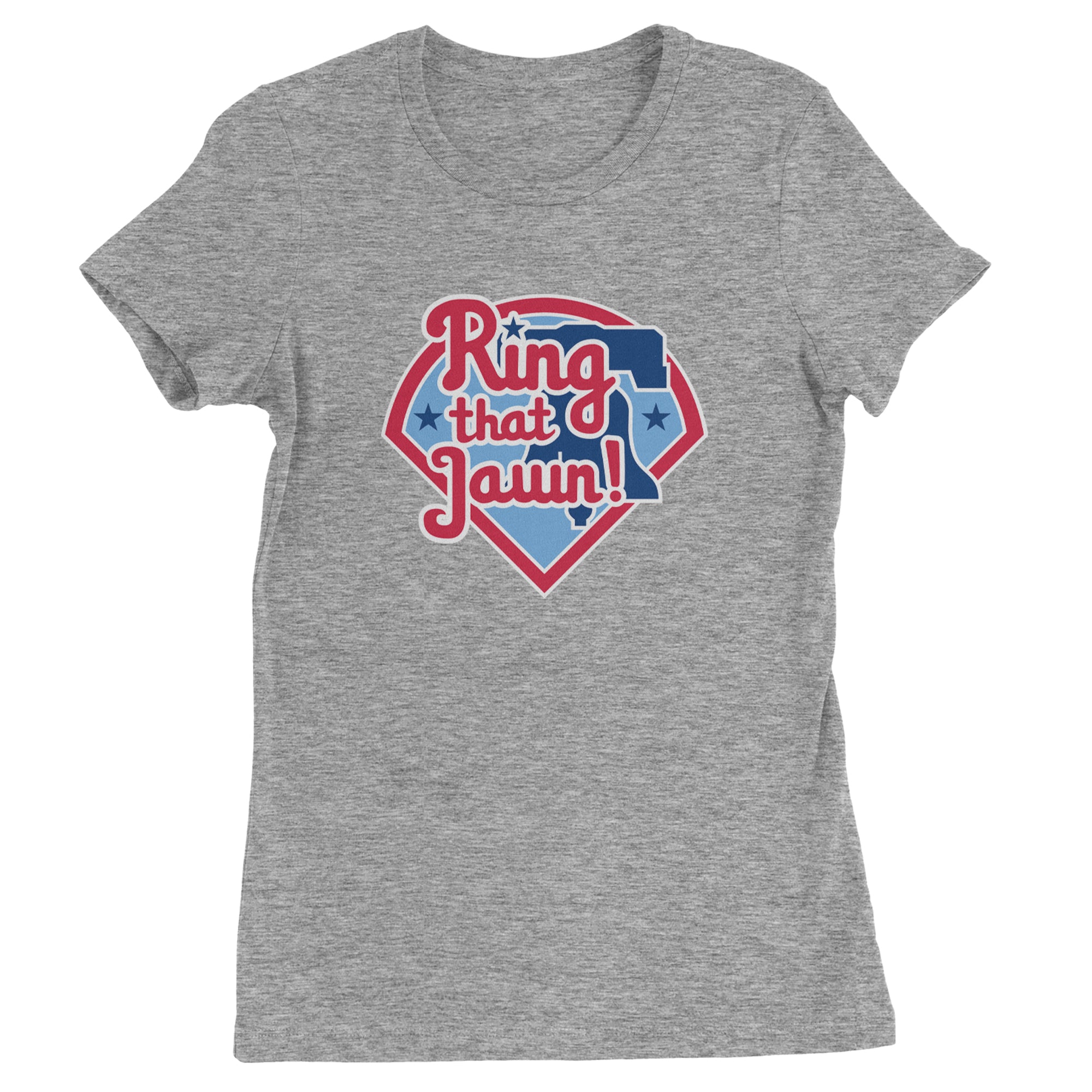 Ring That Jawn Philly Baseball Womens T-shirt Heather Grey