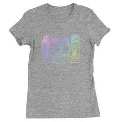 Spooky Season Cute Pastel Halloween Design Womens T-shirt Heather Grey