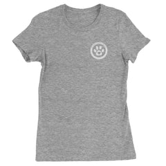 TLC To Love a Canine Dog Rescue White Womens T-shirt Heather Grey