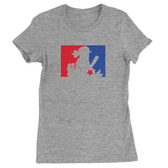 Philly Baseball Phan Womens T-shirt Heather Grey