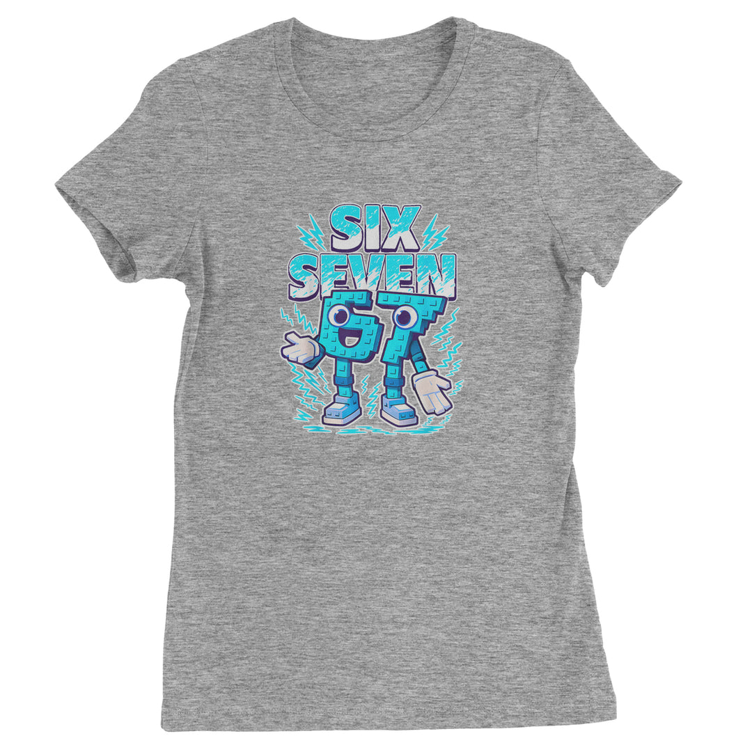 67 Brainrot Meme Slang Womens T-shirt Heather Grey