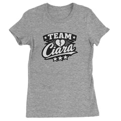 Team Ciara Scamanda Broken Heart Womens T-shirt Heather Grey