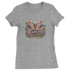 Forever Our Tennessee Butterfly Dolly Womens T-shirt Heather Grey