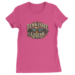 Tennessee Legend Country Music Dolly Womens T-shirt Hot Pink
