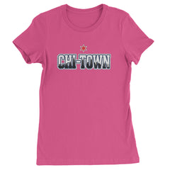 Chicago Chi-Town City Pride Womens T-shirt Hot Pink