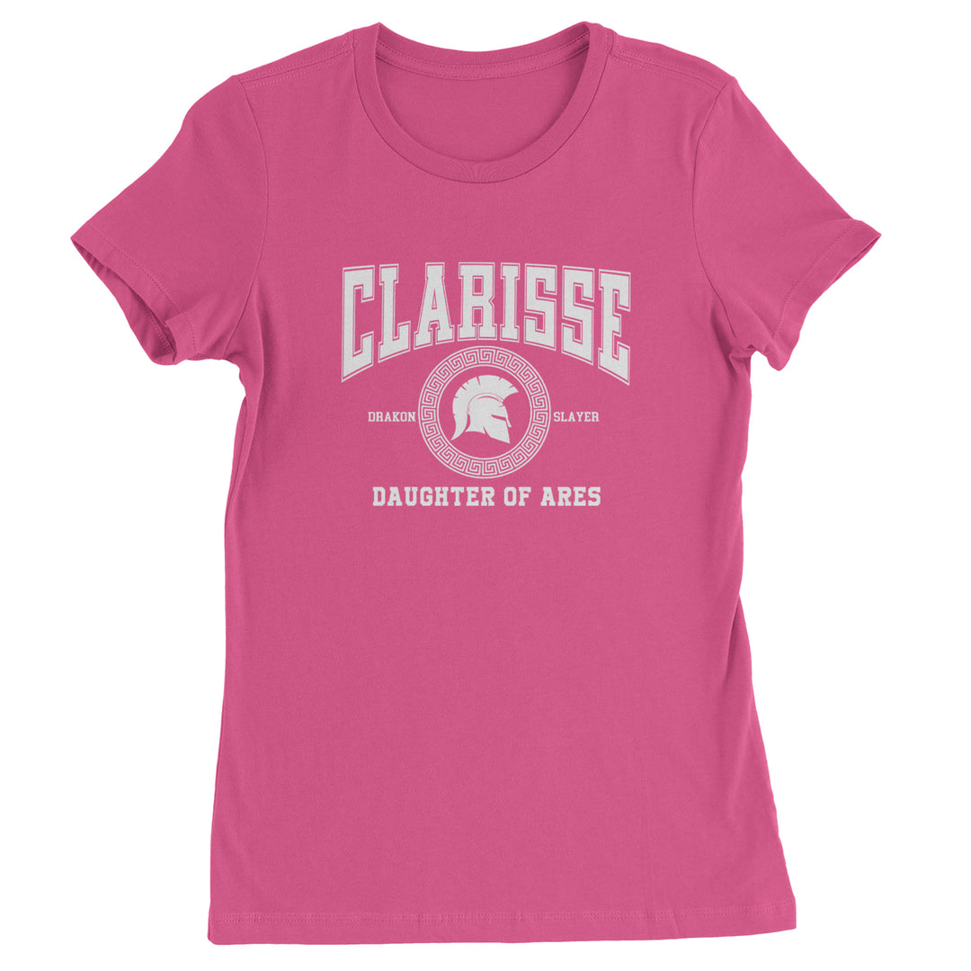 Clarisse Daughter of Ares Battle Ready Womens T-shirt Hot Pink