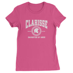 Clarisse Daughter of Ares Battle Ready Womens T-shirt Hot Pink