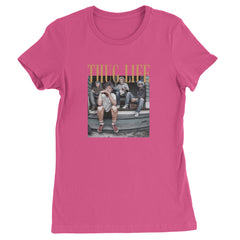 Golden Girls Thug Life Street Womens T-shirt Hot Pink