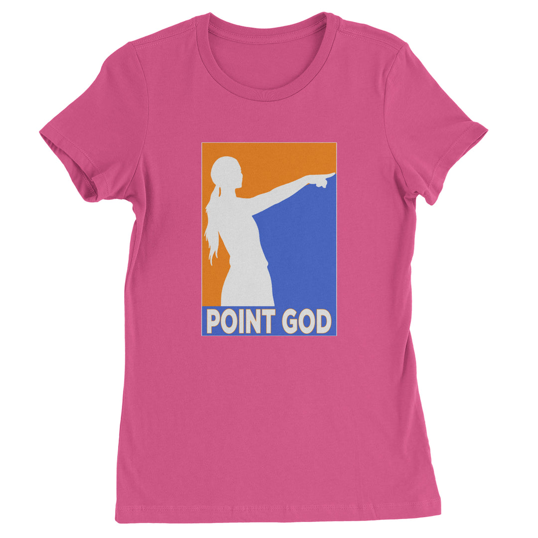 Point God Cunningham Basketball Pointing Meme  Womens T-shirt Hot Pink