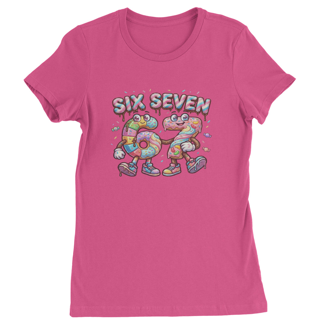 67 Candy Swirl Meme Womens T-shirt Hot Pink
