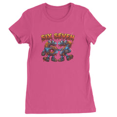 67 Lava Lightning Six Seven Meme Womens T-shirt Hot Pink