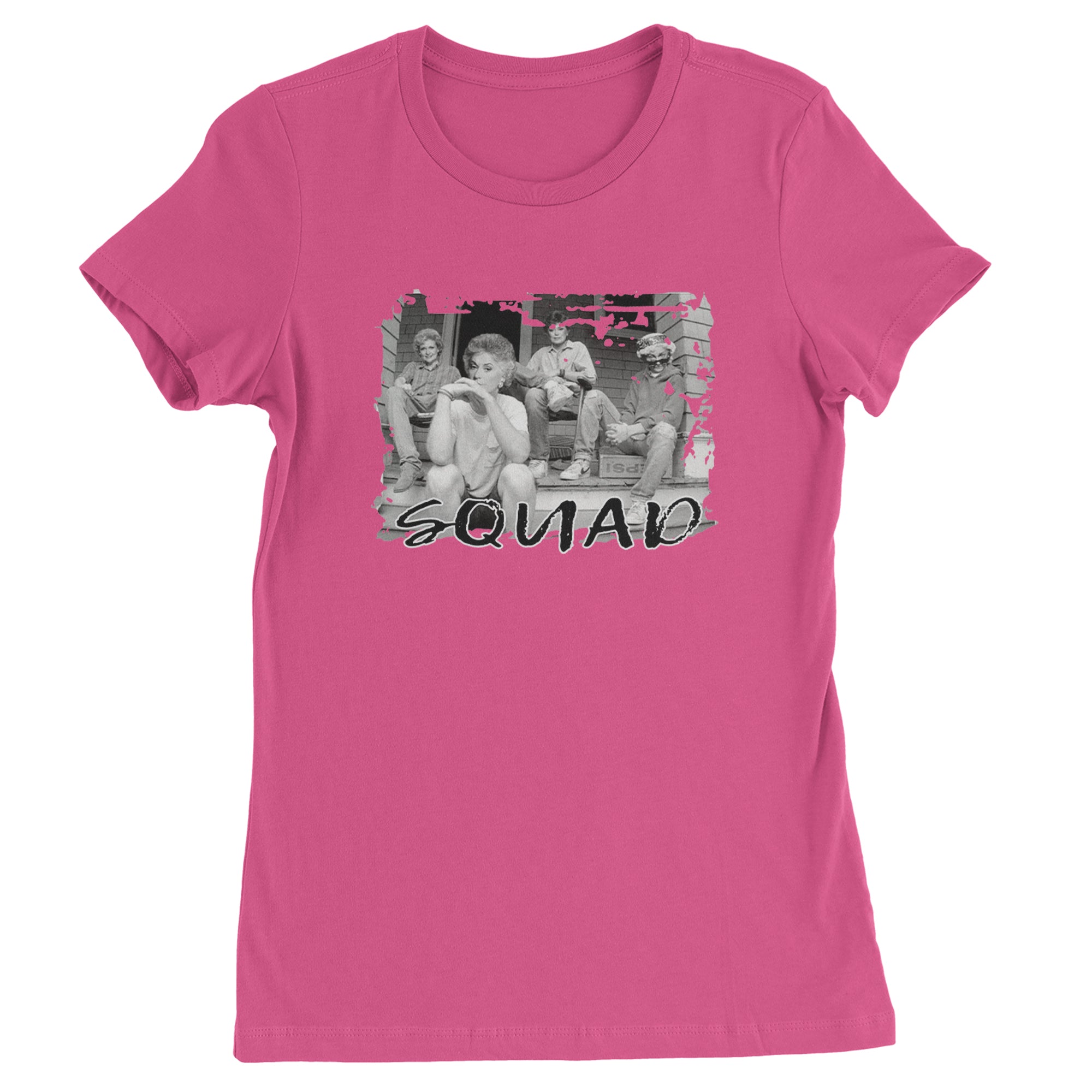 Squad Golden Girls Womens T-shirt Hot Pink