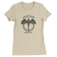 Fourth Wing Dragon Rider Vintage Basgiath War College Womens T-shirt Ivory
