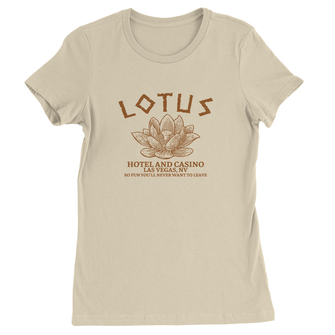 Lotus Hotel and Casino Womens T-shirt Ivory