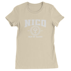 Nico Son of Hades Underworld Crest Womens T-shirt Ivory