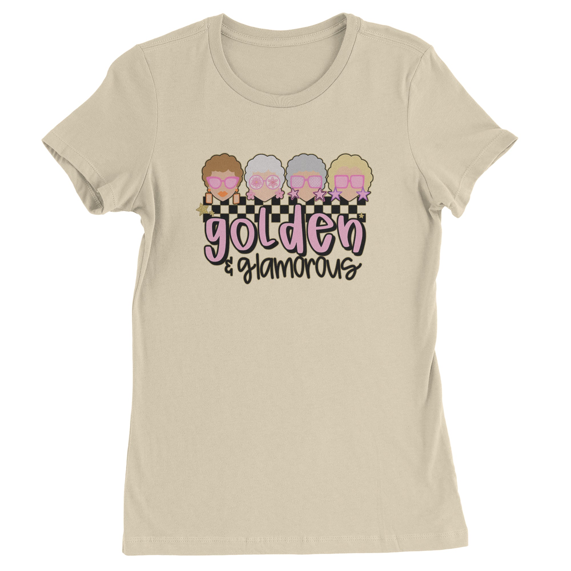 Golden And Glamorous Golden Girls Womens T-shirt Ivory